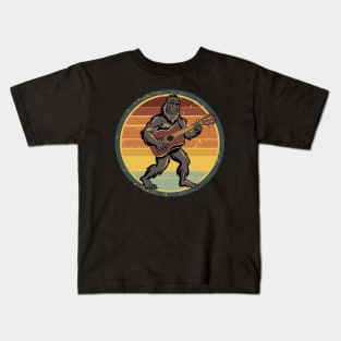 Rock on bigfoot Kids T-Shirt